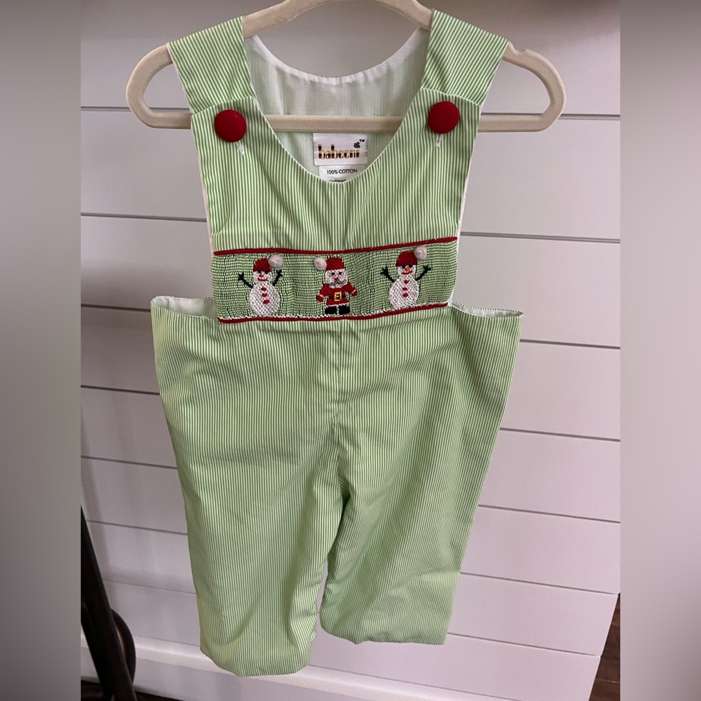 Boys Smocked Christmas outfit